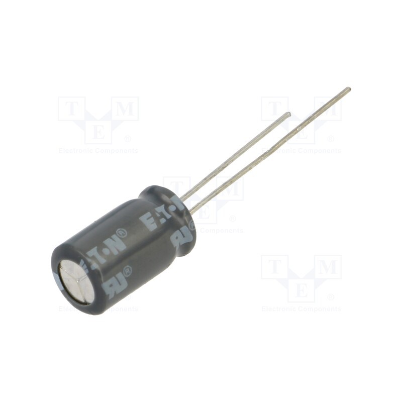 1 pcs x EATON ELECTRONICS - HS0814-3R8106-R - Supercapacitor, THT, 10F, 3.8VDC, ±20%, Body dim: Ø8.5x15.5mm, 2uA