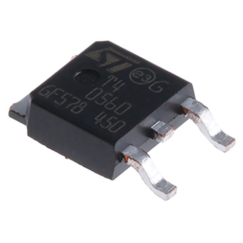 10 pcs - STMicroelectronics Surface Mount, 3-pin, TRIAC, 600V, Gate Trigger 1.3V 600V