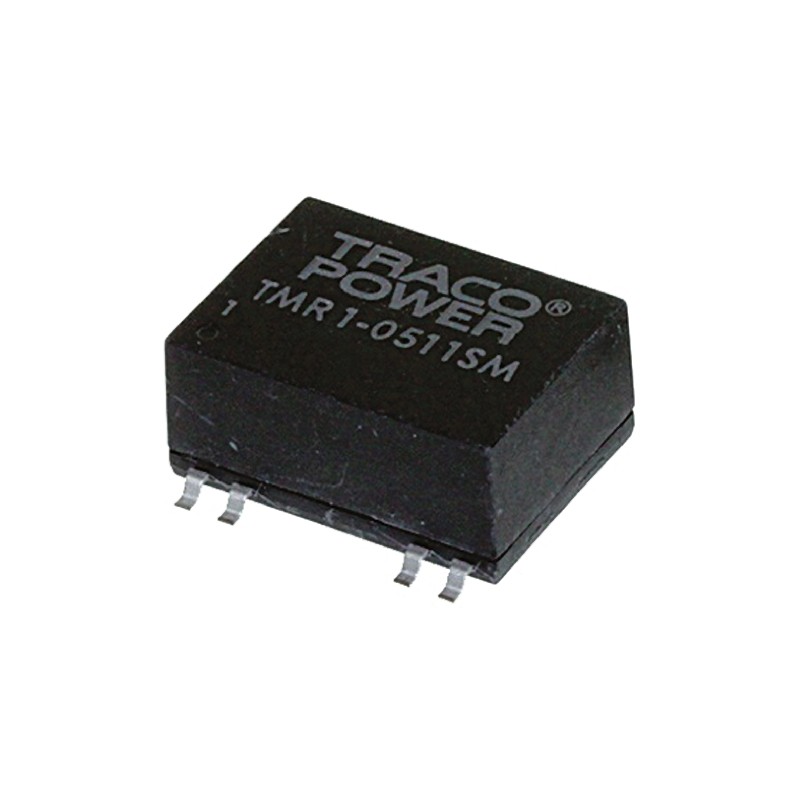 1 pcs - TRACOPOWER TMR 1SM DC-DC Converter, 5V dc/ 83mA Output, 4.5 - 9 V dc Input, 1W, Surface Mount, +85°C Max Temp