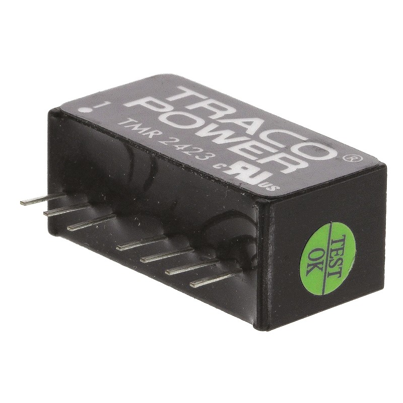 1 pcs - TRACOPOWER TMR 2 DC-DC Converter, ±15V dc/ ±65mA Output, 18 - 36 V dc Input, 2W, Through Hole, +85°C Max Temp