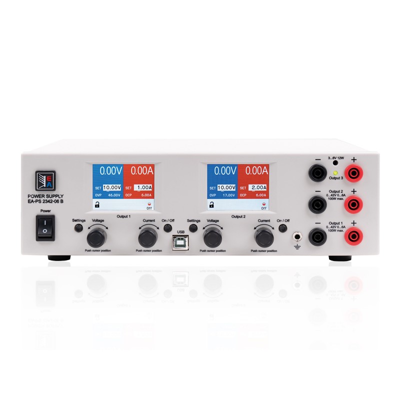 1 pcs - EA Elektro-Automatik EA-PS 2000 B Series Digital Bench Power Supply, 0 - 42V, 4A, 3-Output, 212W