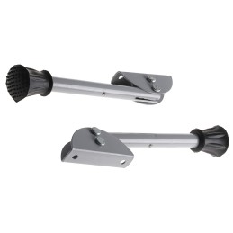 1 Pair - RS PRO Grey Kick Down Door Stop, 4.5mm Diameter, 155mm Long