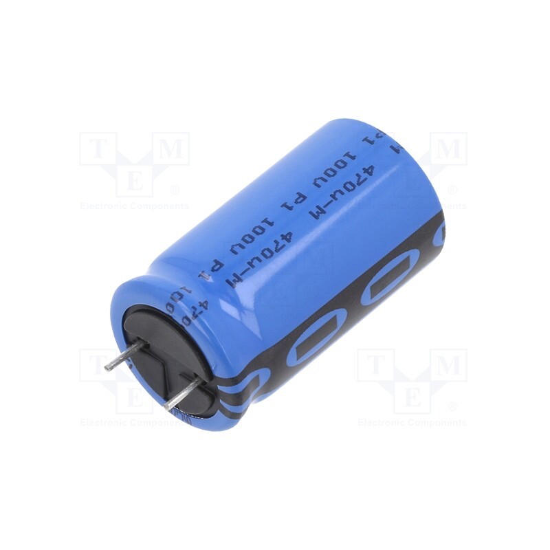 1 pcs x VISHAY - MAL213699476E3 - Capacitor: electrolytic, THT, 470uF, 100VDC, Ø18x31mm, Pitch: 7.5mm