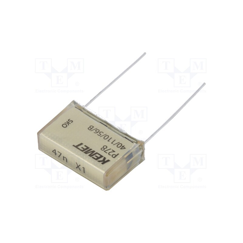 1 pcs x KEMET - P278SJ473M480A - Capacitor: paper, X1, 47nF, 480VAC, 22.5mm, ±20%, THT, P278, 1000VDC