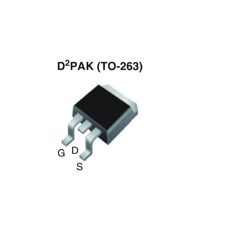 2 pcs - N-Channel MOSFET, 47 A, 600 V, 3-Pin D2PAK Vishay SIHB053N60E-GE3