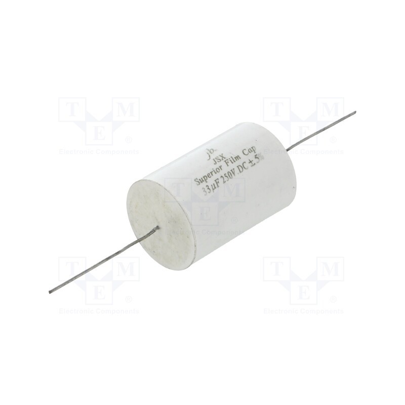 1 pcs x Jb Capacitors - JSX-33U/250-5% - Capacitor: polypropylene, 33uF, 250VDC, ±5%, Ø36.5x56mm, -55÷85°C
