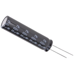 5 pcs - NIC Components 68μF Aluminium Electrolytic Capacitor 450V dc, Radial, Through Hole - NRB-XW680M450V12.5X50F