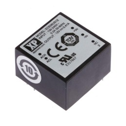 1 pcs - XP Power Switching Power Supply, ECE05US12, 12V dc, 410mA, 5W, 1 Output, 120 - 370 V dc, 85 - 264 V ac