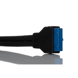 1 pcs - RS PRO USB 3.0 Cable, Female 20 Pin Socket to Female USB A x 2 Cable, 900mm