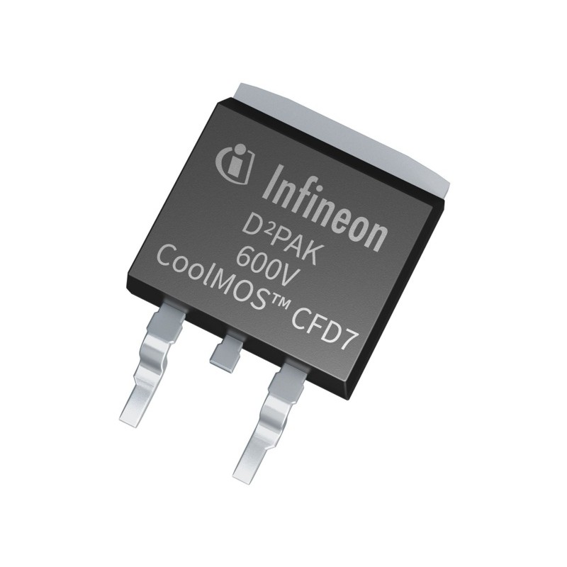 2 pcs - N-Channel MOSFET, 18 A, 650 V, 3-Pin TO-220 FP Infineon IPB60R040CFD7ATMA1