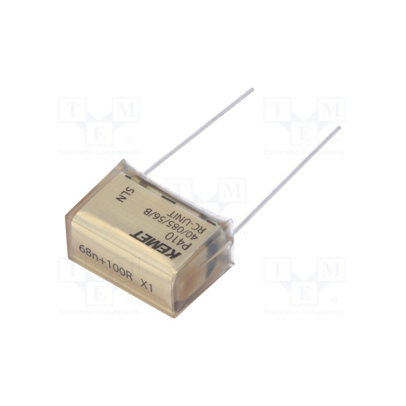 1 pcs x KEMET - P410CP683M300AH101 - Capacitor: paper, X1, 68nF, 300VAC, 20.3mm, ±20%, THT, P410, 1000VDC