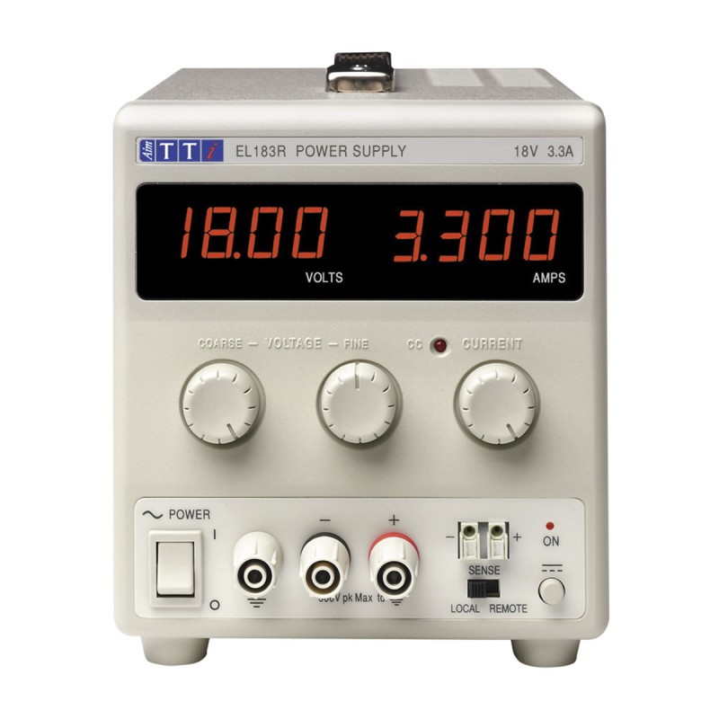 1 pcs - Aim-TTi EL-R Series Digital Bench Power Supply, 0 - 30V, 0 - 3A, 1-Output, 90W - UKAS Calibrated