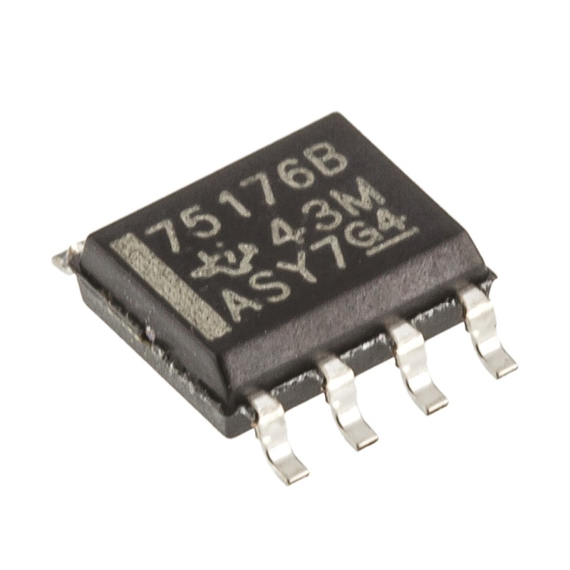 10 pcs - Texas Instruments SN75176BD Line Transceiver, 8-Pin SOIC