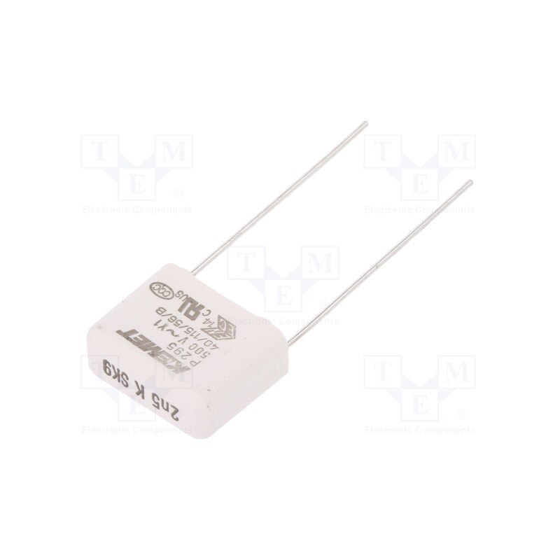 1 pcs x KEMET - P295BL252K500A - Capacitor: paper, Y1, 2.5nF, 500VAC, 15mm, ±10%, THT, P295, 1500VDC