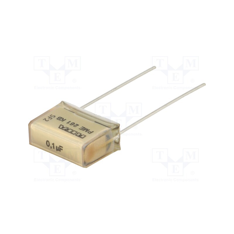 1 pcs x KEMET - PME261KB6100KR30 - Capacitor: paper, 100nF, 220VAC, Pitch: 15.2mm, ±10%, THT, PME261