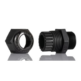 10 pcs - Kopex-EX CGM Series Black Nylon Cable Gland, M20 Thread, 10mm Min, 14mm Max, IP66, IP68