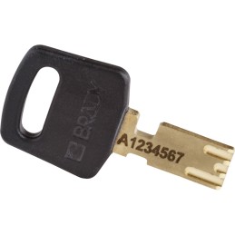 1 pcs - Brady Key Weatherproof Nylon Padlock, 4.7mm Shackle, 33mm Body