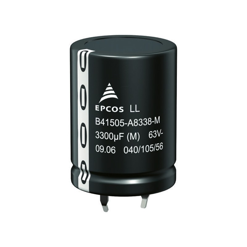 10 pcs - Epcos 330μF Aluminium Electrolytic Capacitor 400V dc, Snap-In - B43505C9337M