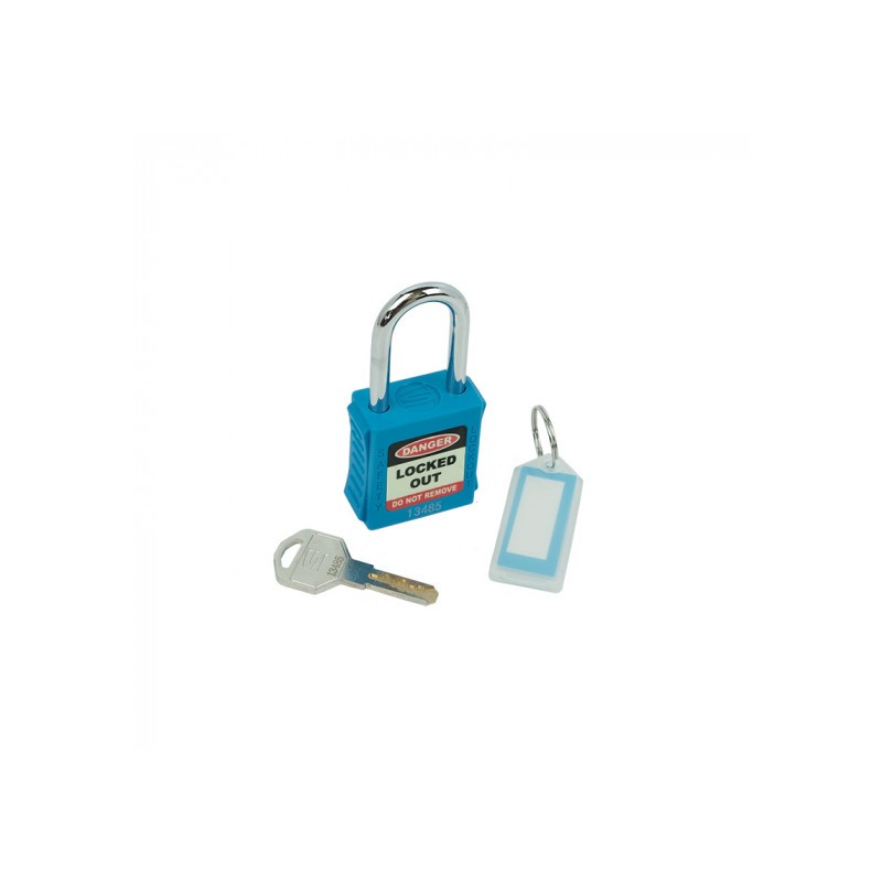 1 pcs - Spectrum Industrial Key Weatherproof Safety Padlock, 6mm Shackle