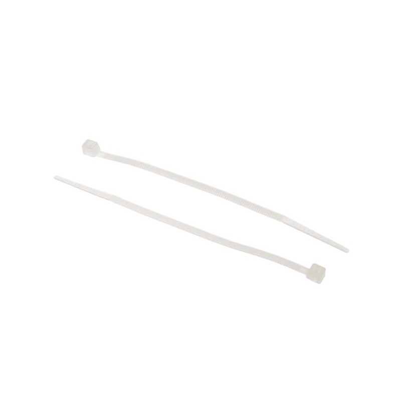 1 Bag of 500 - RS PRO Cable Tie, 100mm x 2.5 mm, Natural Nylon, Pk-500