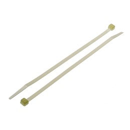 1 Bag of 100 - RS PRO Cable Tie, Heat Stabilised, 203mm x 4.6 mm, Natural Nylon, Pk-100