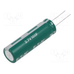 1 pcs x EATON ELECTRONICS - HV1860-2R7107-R - Supercapacitor, THT, 100F, 2.7VDC, -10÷30%, Body dim: Ø18x60.5mm