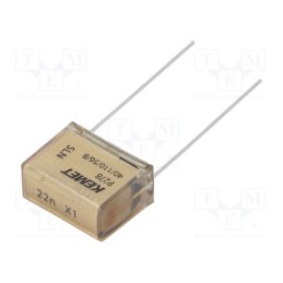1 pcs x KEMET - P278QS223M480A - Capacitor: paper, X1, 22nF, 480VAC, 15.2mm, ±20%, THT, P278, 1000VDC