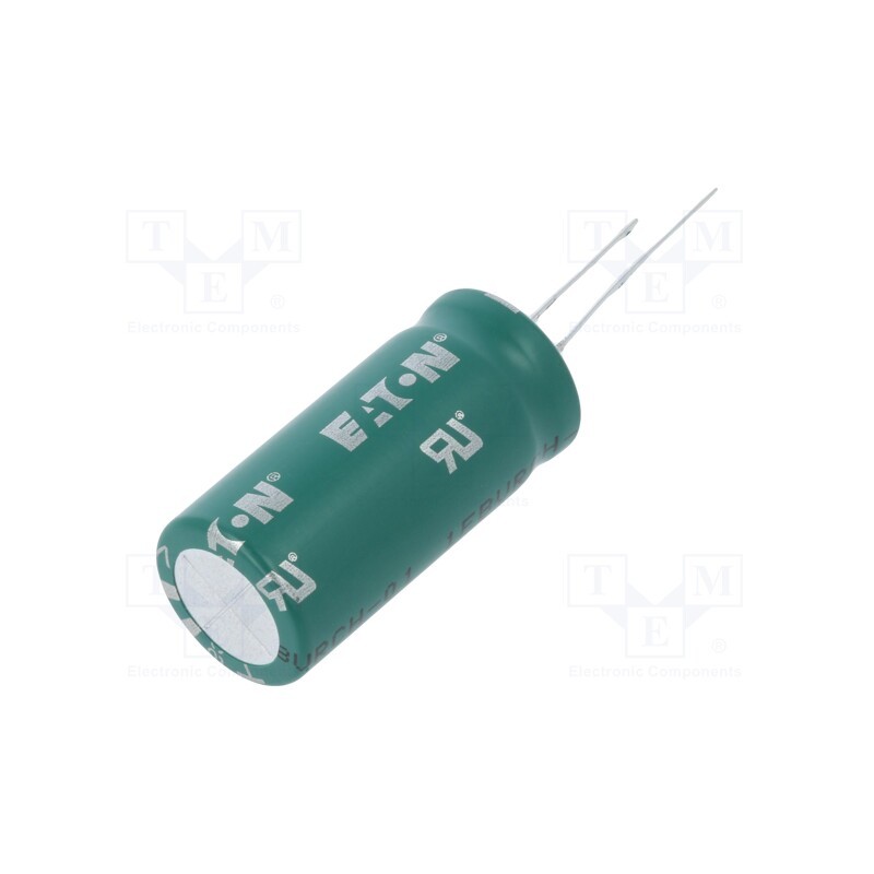 1 pcs x EATON ELECTRONICS - HV1840-2R7606-R - Supercapacitor, THT, 60F, 2.7VDC, -10÷30%, Ø18x42mm, 18mΩ, 110uA