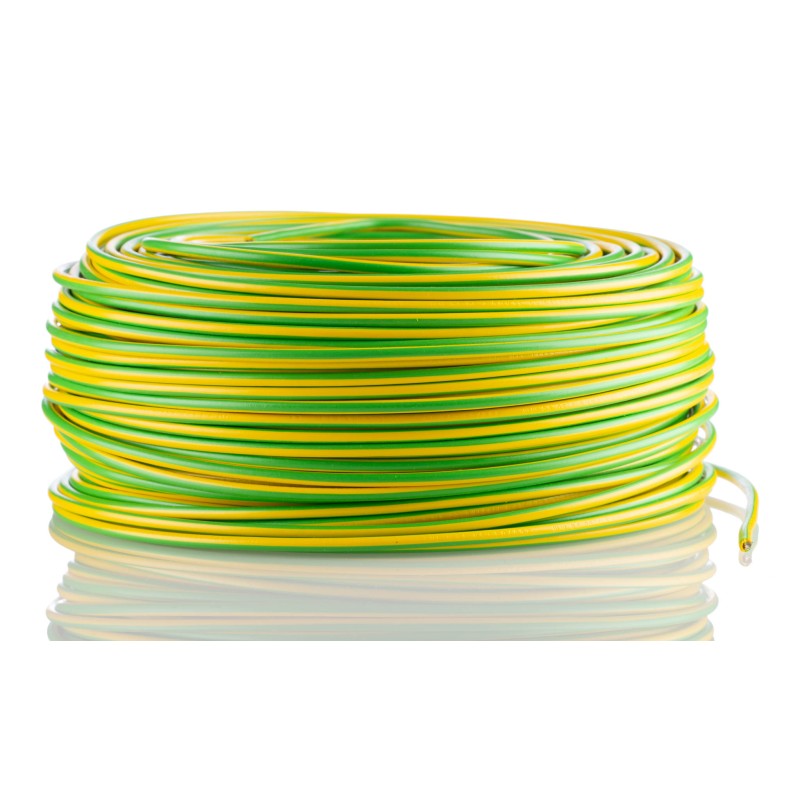 1 Reel of 100 M - Lapp Green/Yellow 2.5 mm² Hook Up Wire, 13 AWG, 100m, PVC Insulation