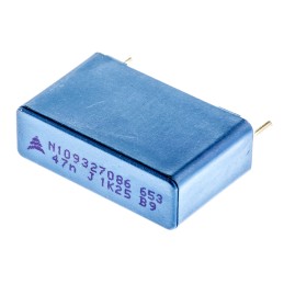 10 pcs - EPCOS B32653 Polypropylene Film Capacitor, 1.25 kV dc, 500 V ac, ±5%, 47nF, Through Hole