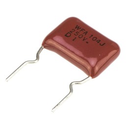 50 pcs - Panasonic ECWF(A) Polypropylene Film Capacitor, 250V dc, ±5%, 100nF, Through Hole