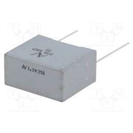 1 pcs x KEMET - R75PR4100CK30K - Capacitor: polypropylene, 1uF, 32x13x22mm, THT, ±10%, 27.5mm, R75