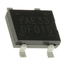 10 pcs - onsemi Bridge Rectifier, 1.5A, 100V, 4-Pin