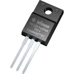 20 pcs - N-Channel MOSFET, 8.5 A, 700 V, 3-Pin TO-220 FP Infineon IPA70R600P7SXKSA1