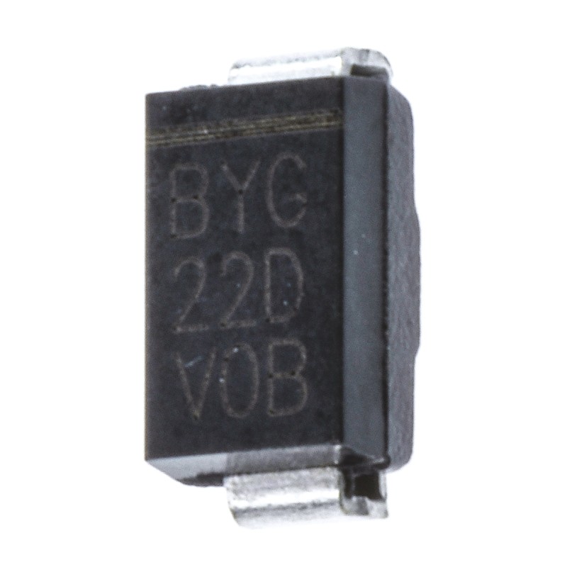 20 pcs - Vishay 200V 2A, Ultrafast Rectifiers Diode, 2-Pin DO-214AC BYG22D-E3/TR3