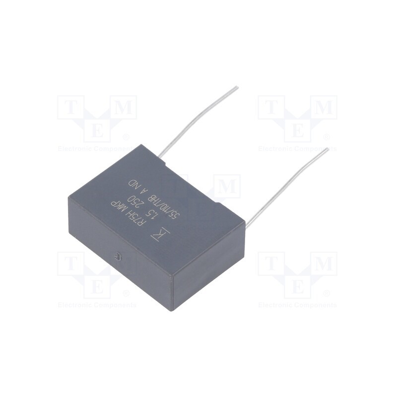 1 pcs x KEMET - R75IN415050H4J - Capacitor: polypropylene, 1.5uF, 26.5x10x18.5mm, THT, ±5%, 22.5mm