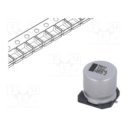 1 pcs x VISHAY - MAL215099101E3 - Capacitor: electrolytic, SMD, 100uF, 50VDC, 10x10x10mm, ±20%, 3000h