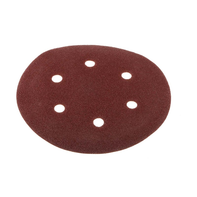 25 pcs - RS PRO Aluminium Oxide Sanding Disc, 150mm, P80 Grit, 25 in pack
