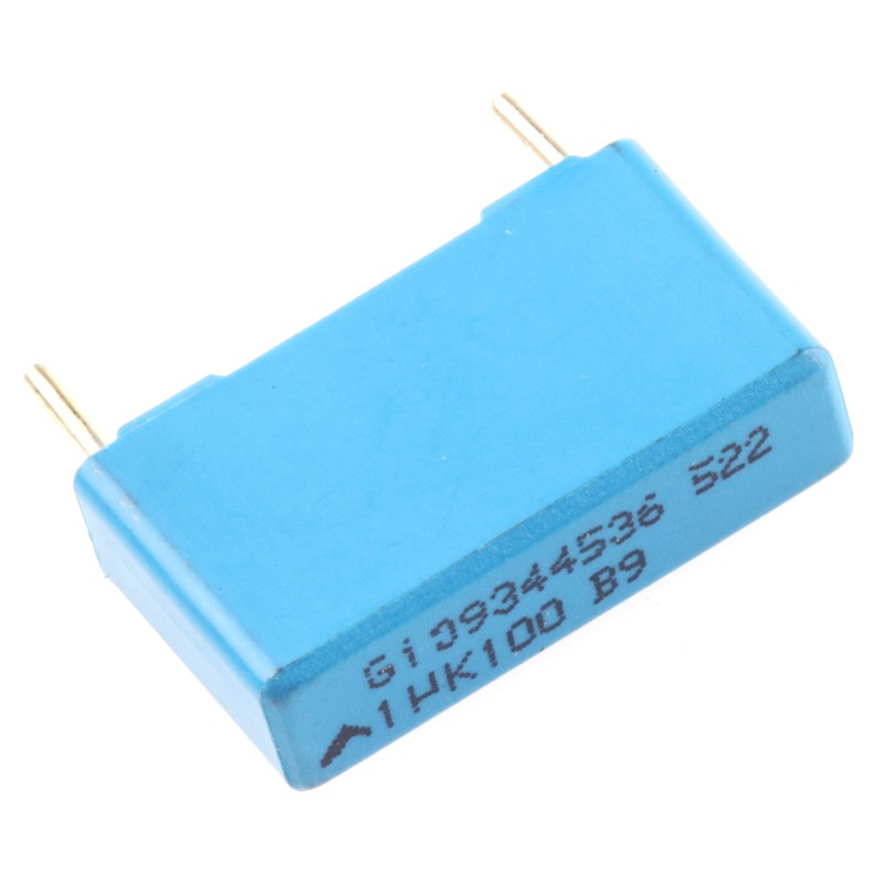 25 pcs - EPCOS B32522 Polyester Film Capacitor, 63 V ac, 100 V dc, ±10%, 1μF, Through Hole