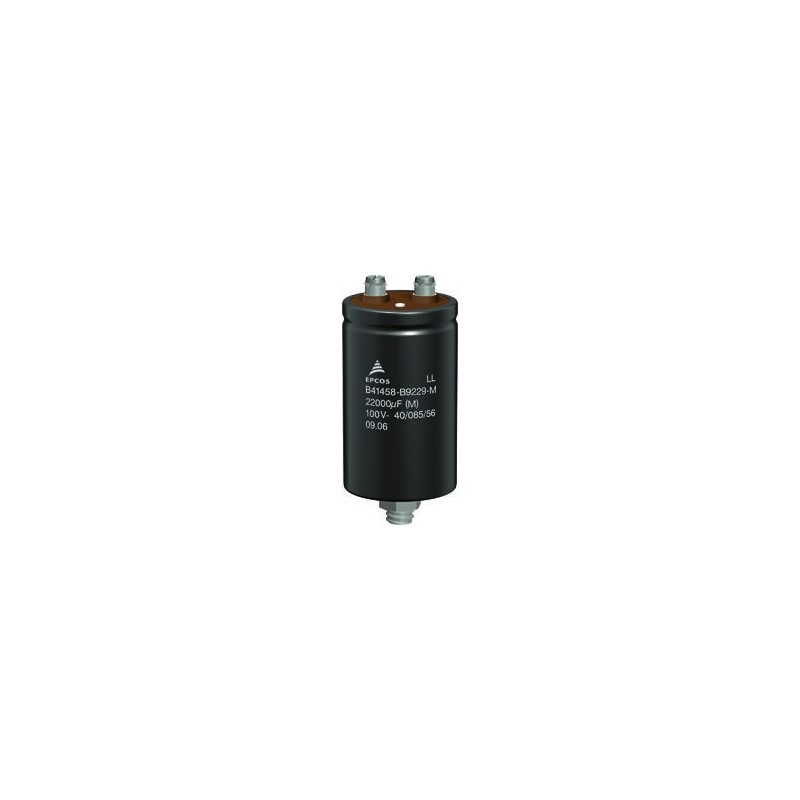5 pcs - EPCOS 22000μF Aluminium Electrolytic Capacitor 100V dc, Stud Mount - B41458B9229M000