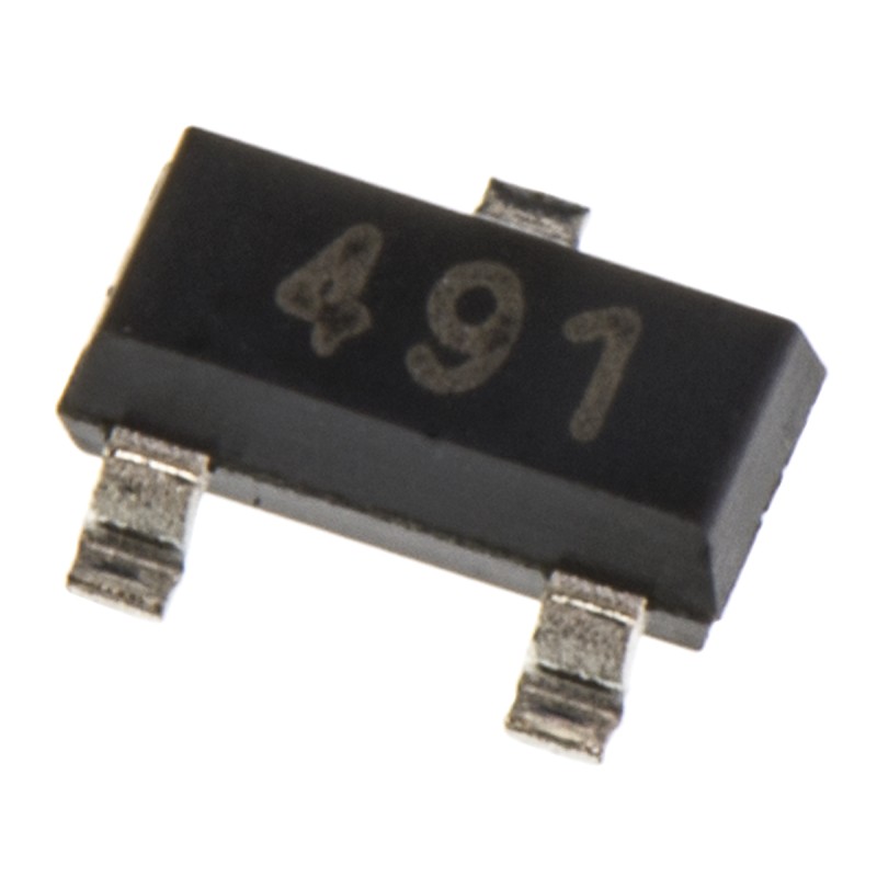 10 pcs - Diodes Inc FMMT491TA NPN Transistor, 1 A, 60 V, 3-Pin SOT-23