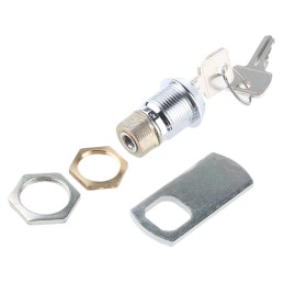 1 pcs - Euro-Locks a Lowe & Fletcher group Company Camlock, 19mm Panel-to-Tongue, 20.1 x 17.6mm Cutout, Key Unlock