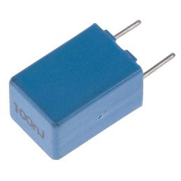 50 pcs - KEMET PHE426 Metallised Polypropylene Film Capacitor, 160 V ac, 250 V dc, ±5%, 100nF, Through Hole