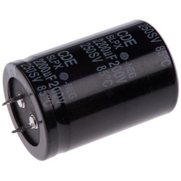 25 pcs - Cornell-Dubilier 2200μF Aluminium Electrolytic Capacitor 200V dc, Snap-In - SLPX222M200H9P3