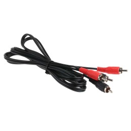 1 pcs - RS PRO Male RCA x 2 to Male RCA x 2 Aux Cable, Black, 2m