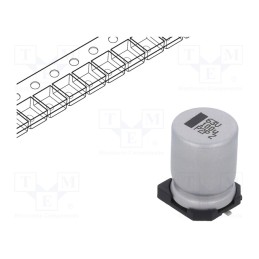1 pcs x VISHAY - MAL215097803E3 - Capacitor: electrolytic, SMD, 100uF, 63VDC, 10x10x14mm, ±20%, 5000h