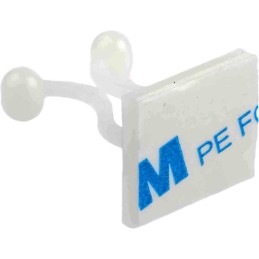 1 Bag of 20 - RS PRO Natural Nylon Bunny Clip, 10mm Max. Bundle