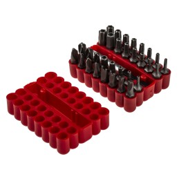 1 pcs - MTI Driver Bit Set 33 Pieces, RibeCS Hexagon, Tightener, Torq Set, Torx Bo, Tri-Wing