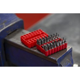 1 pcs - MTI Driver Bit Set 33 Pieces, RibeCS Hexagon, Tightener, Torq Set, Torx Bo, Tri-Wing