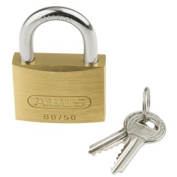 1 pcs - ABUS Key Weatherproof Brass, Steel Padlock, Keyed Alike, 8mm Shackle, 50mm Body